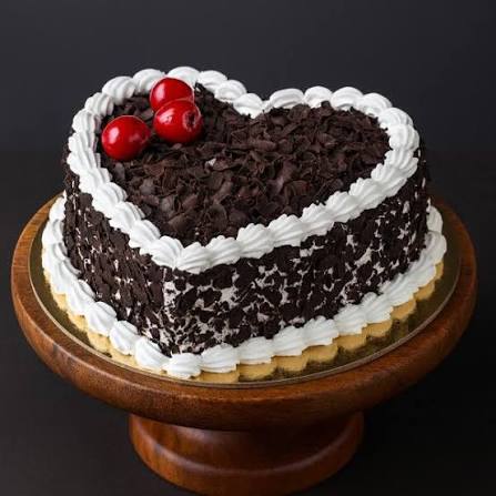 Heart Shape Black Forest Cake