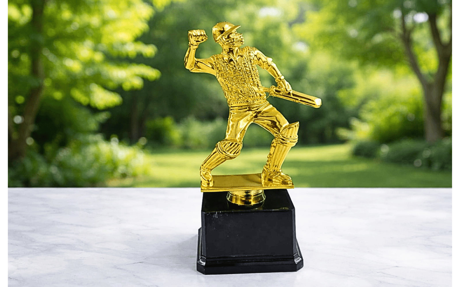 Golden Cricket Player Trophy