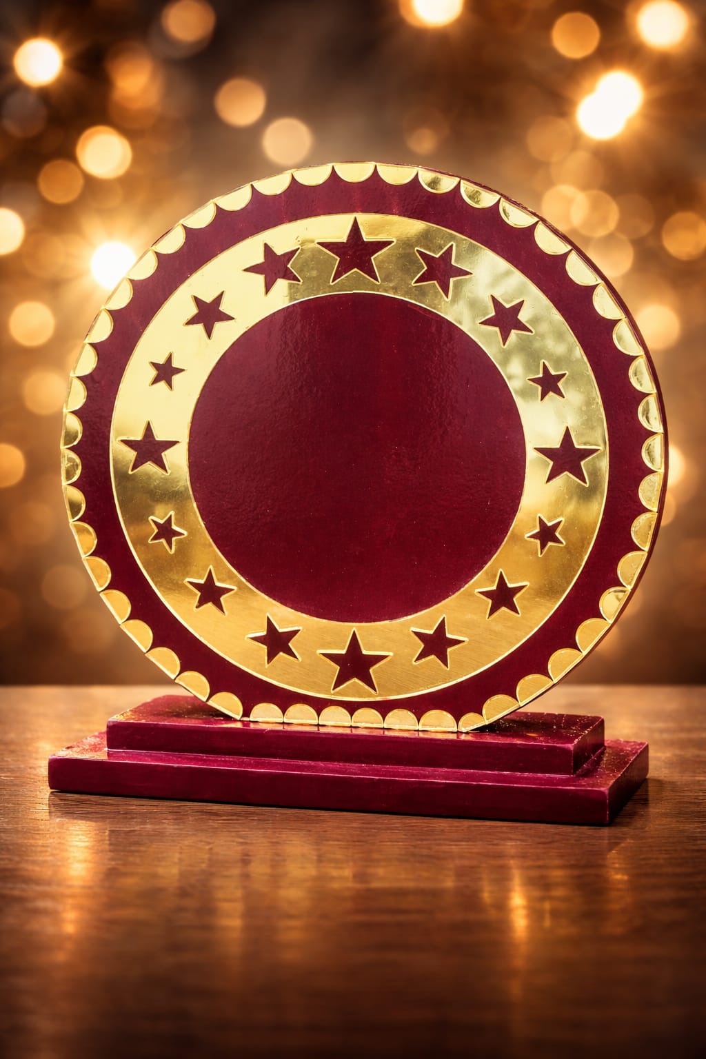 Wooden acrylic trophy