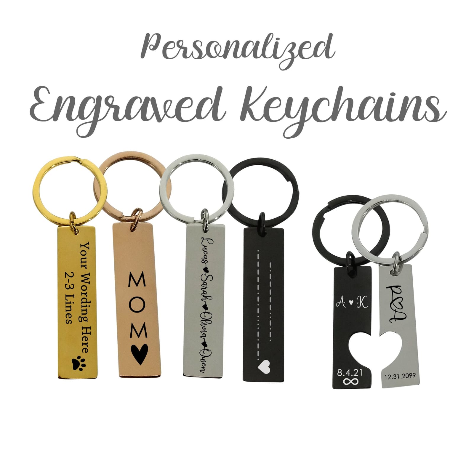 Wooden keychains
