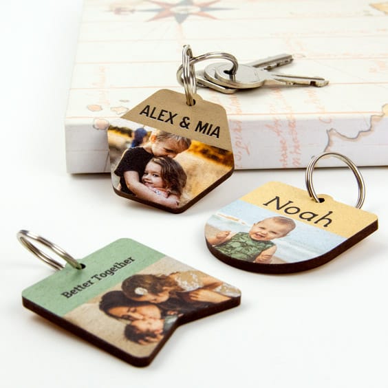 Wooden keychains