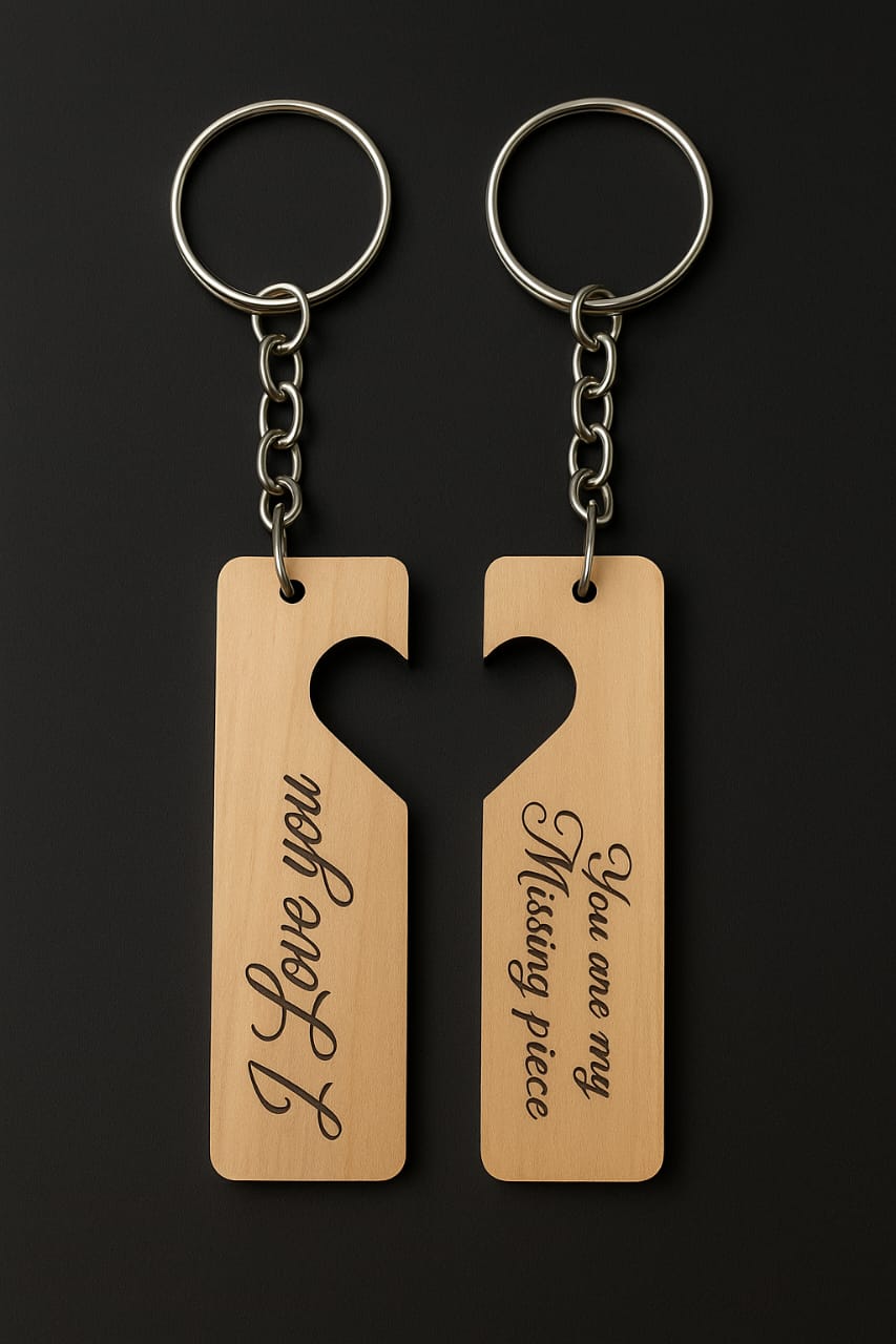 Wooden keychains