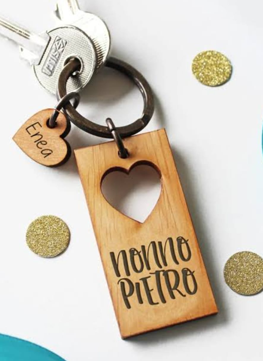 Wooden keychains