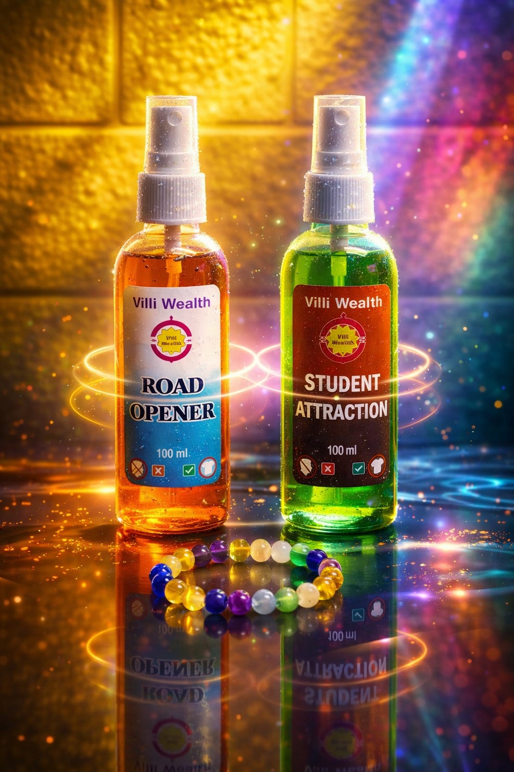 Road Opener + Student Attraction Spray Combo with Energy Bracelet (Pack of 3 Items)