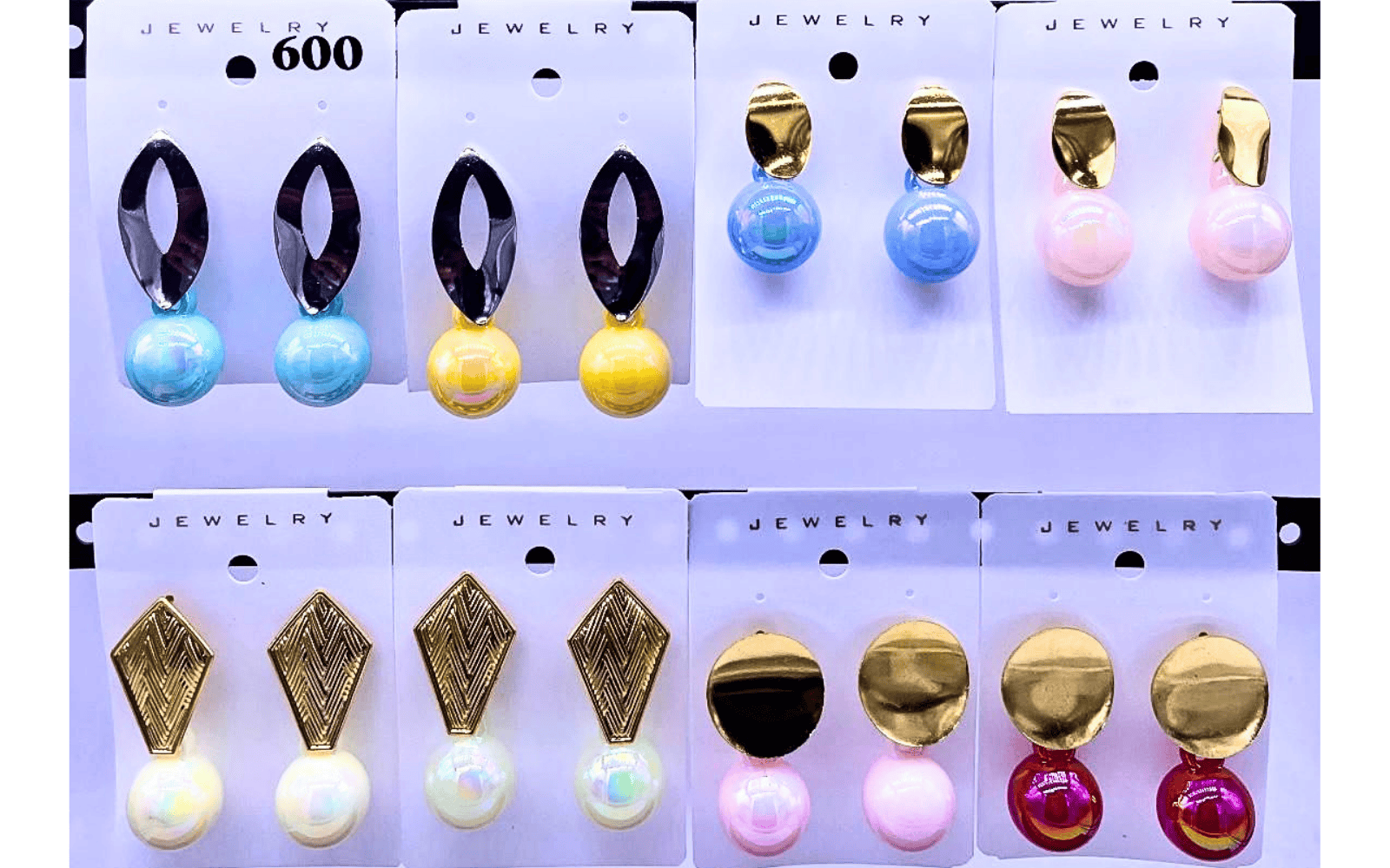 Trendy Pearl Drop Earrings Combo Set (Multicolor Pack of 6)