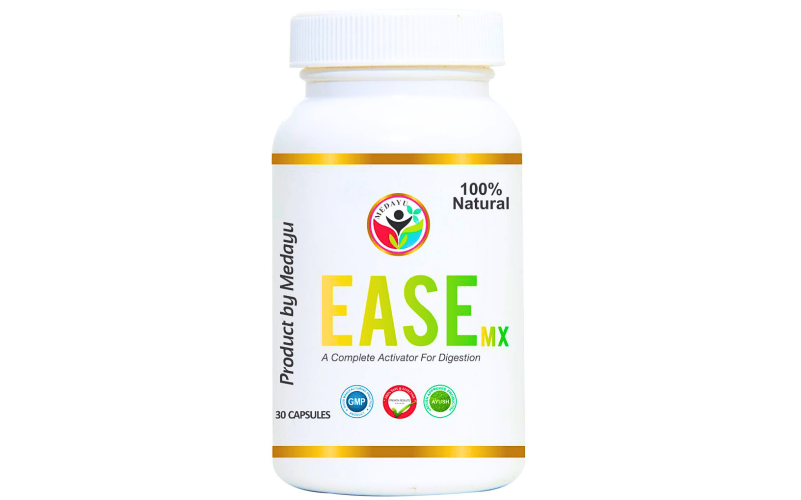 Ease MX Capsules | Natural Digestive Support Supplement (30 Capsules)