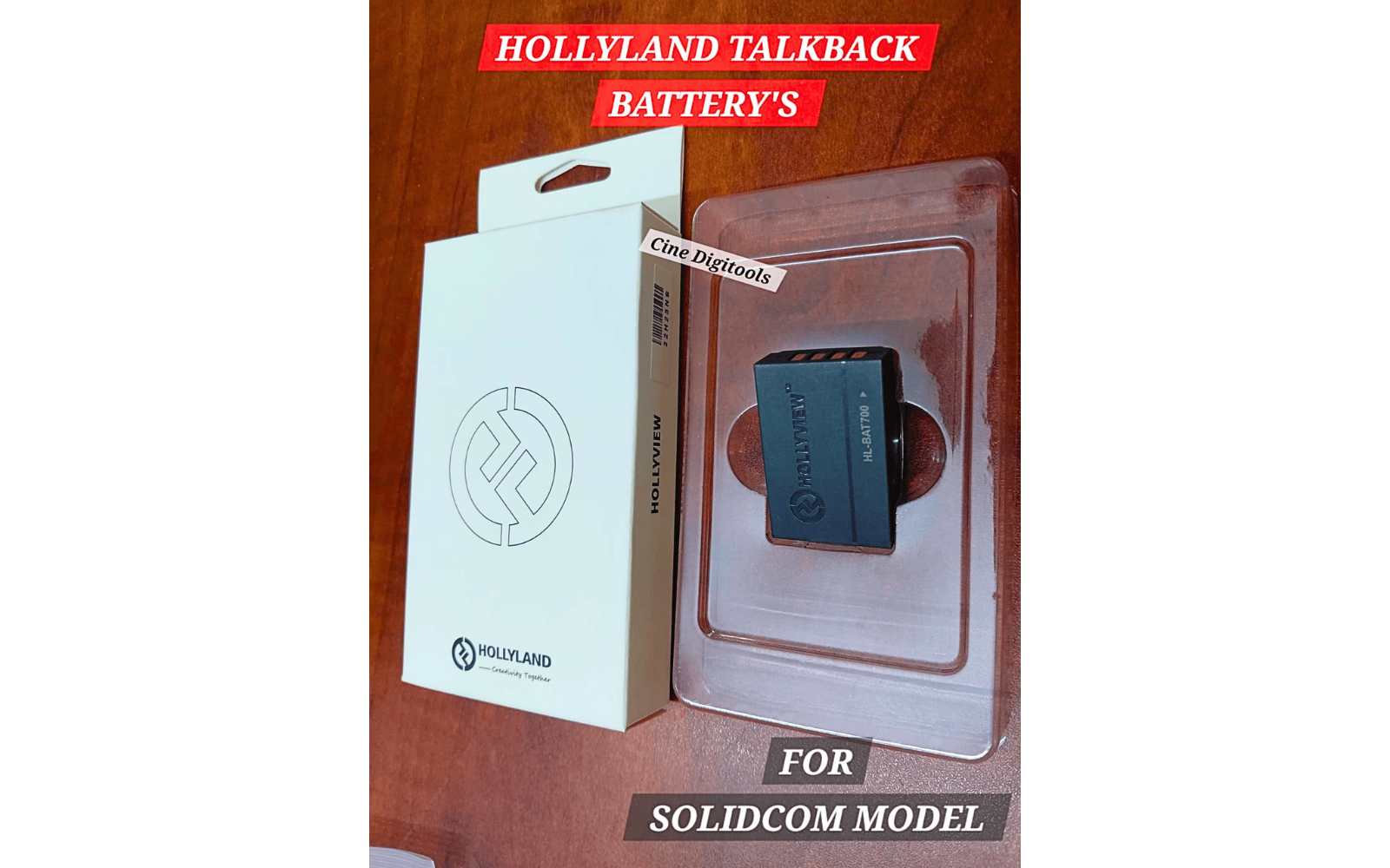 Hollyland Solidcom Talkback Battery | HL-BAT700 Compatible