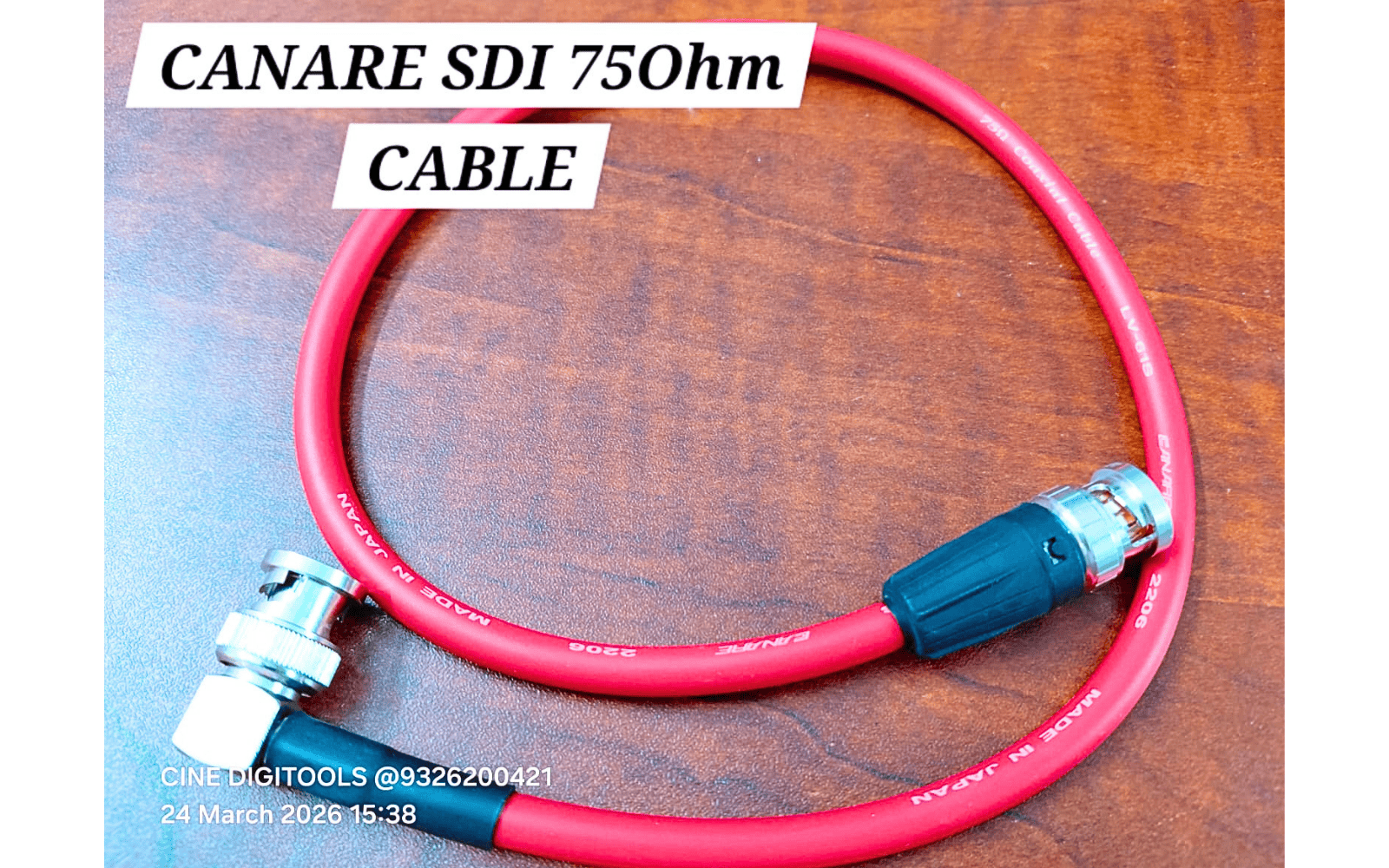 Canare 75 Ohm SDI Cable | Professional BNC Video Cable