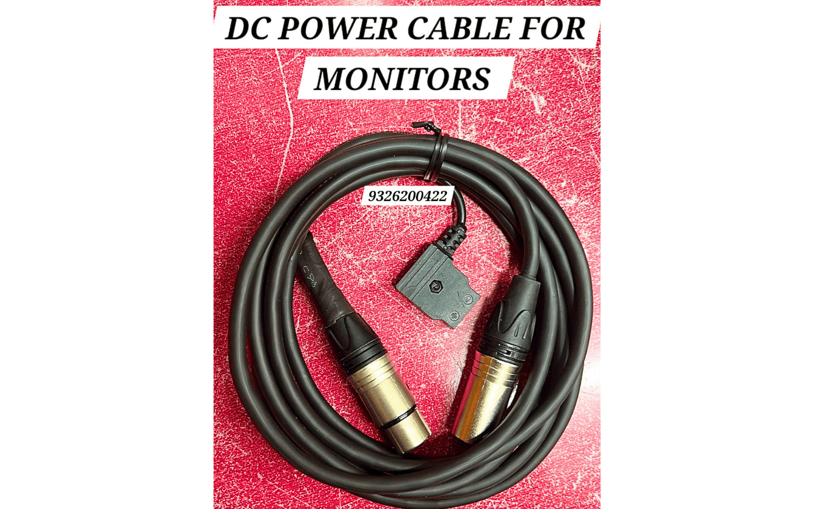 DC Power Cable for Monitor | XLR TO XLR WITH FEMALE DTAP