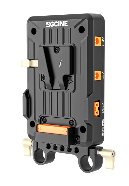 V MOUNT BATTERY PLATE WITH MULTIPLE POWER SOURCES