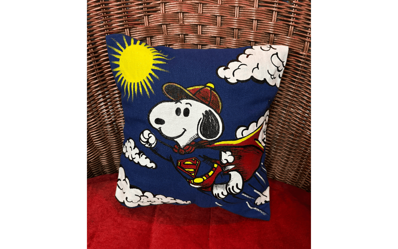 Snoopy Superhero Cushion Cover
