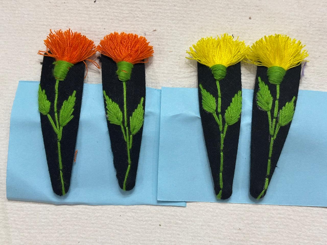 Combo of marigold red and orange