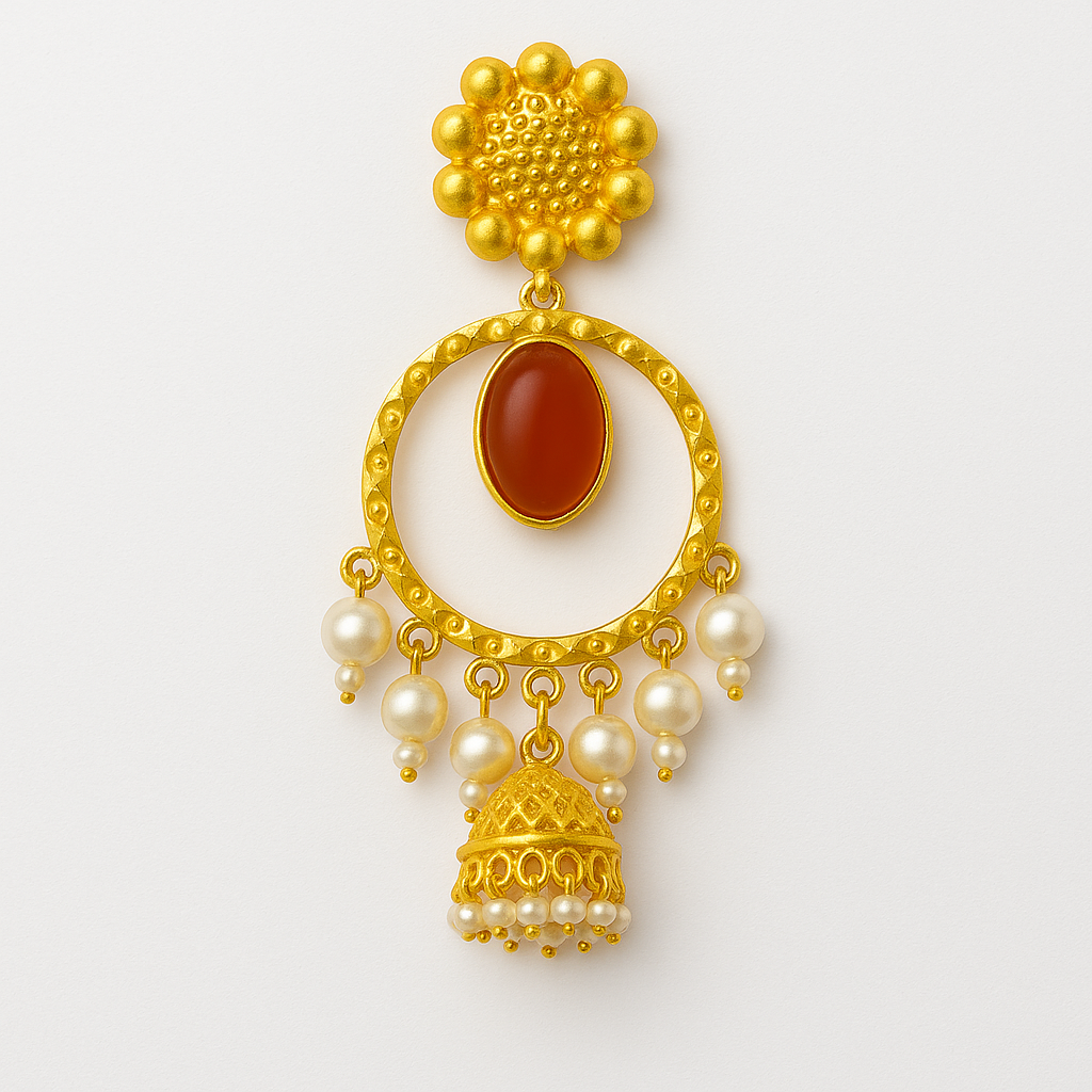 Gold-plated earrings