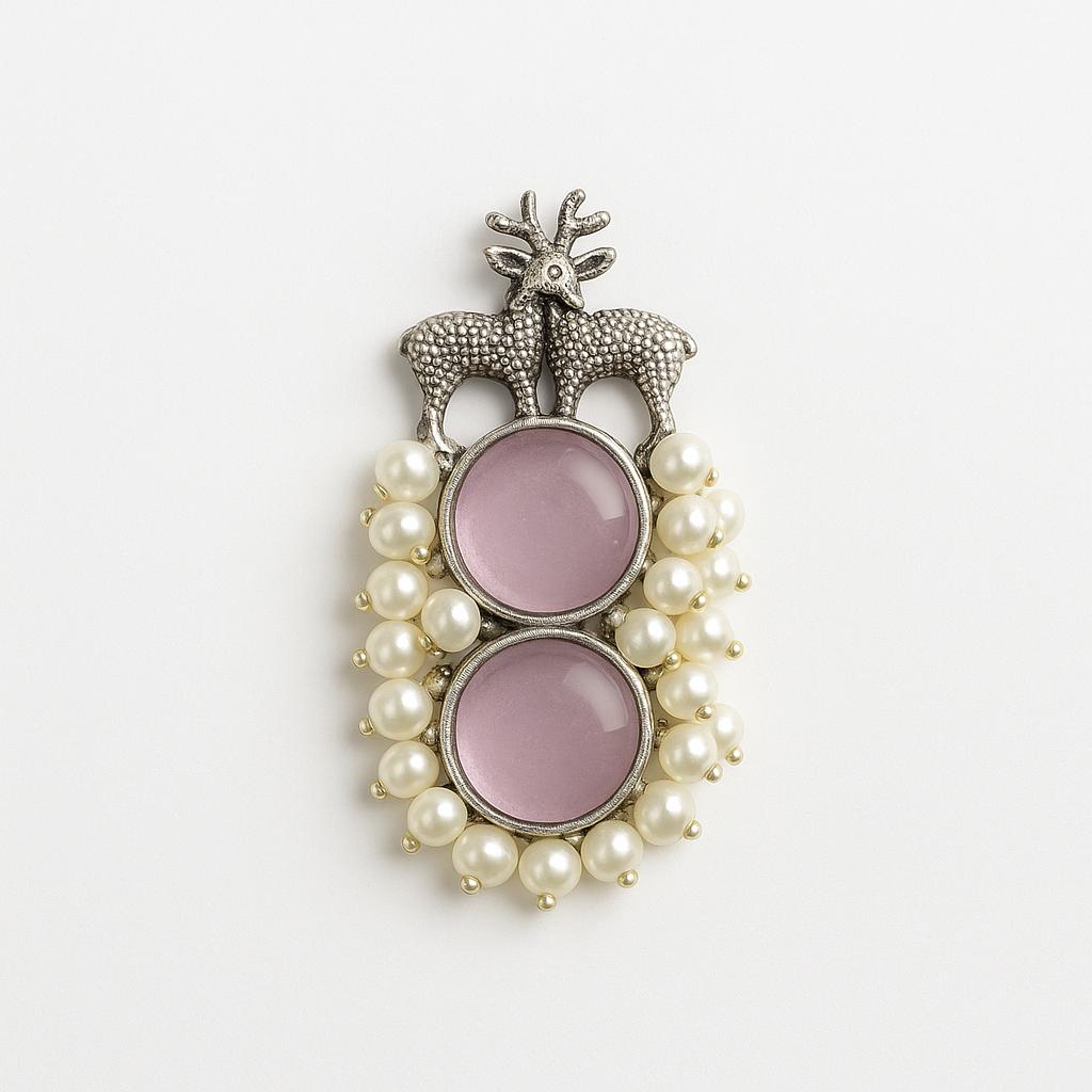 Silver replica earrings
