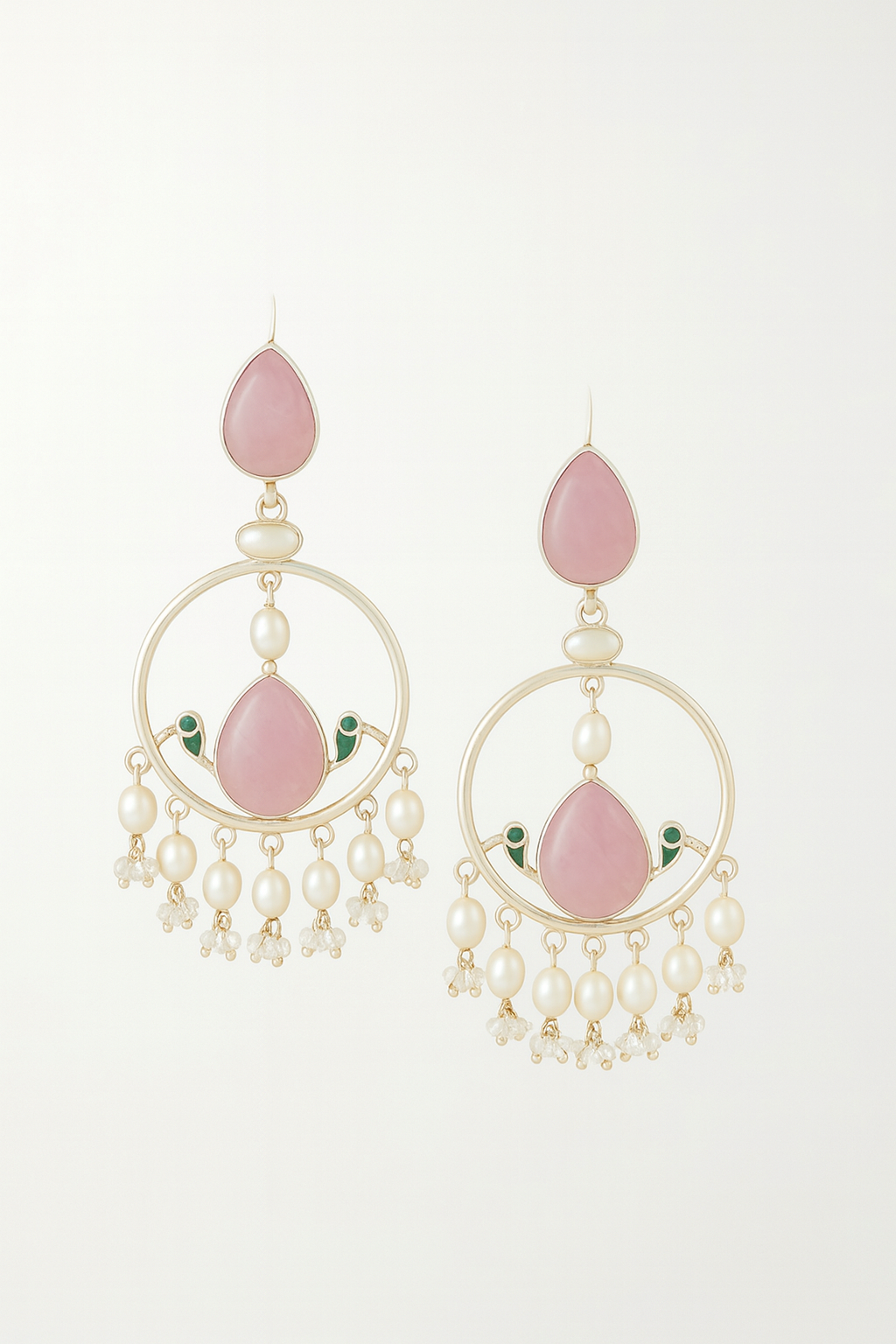 Silver replica earrings