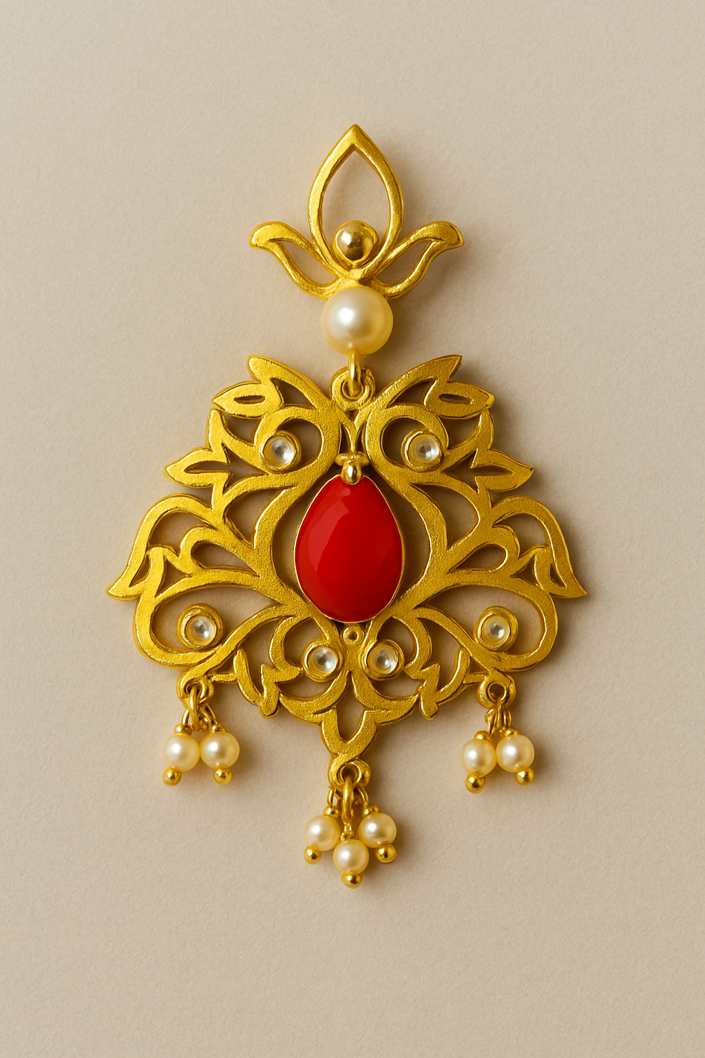 Gold-plated earrings