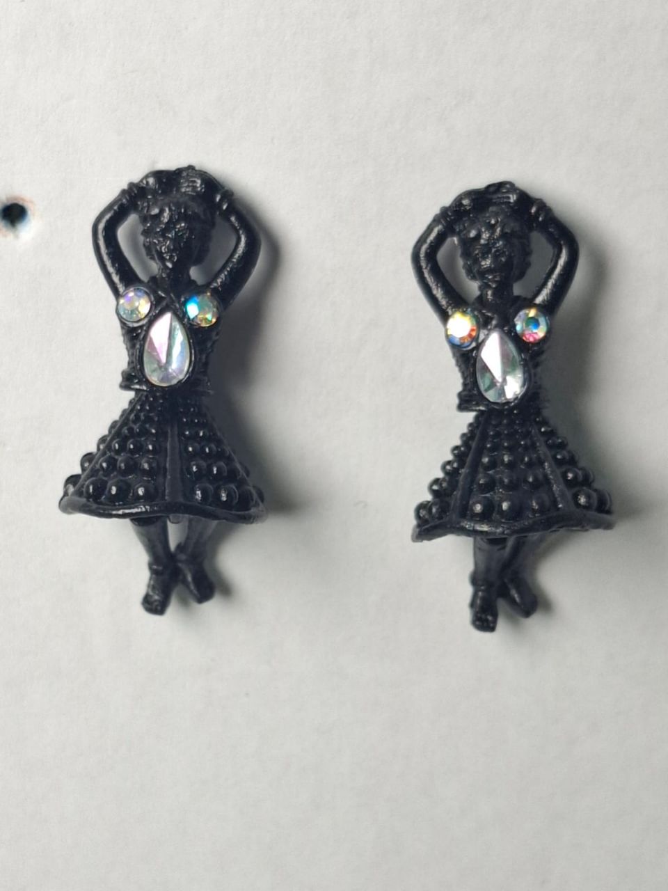 Black doll earrings