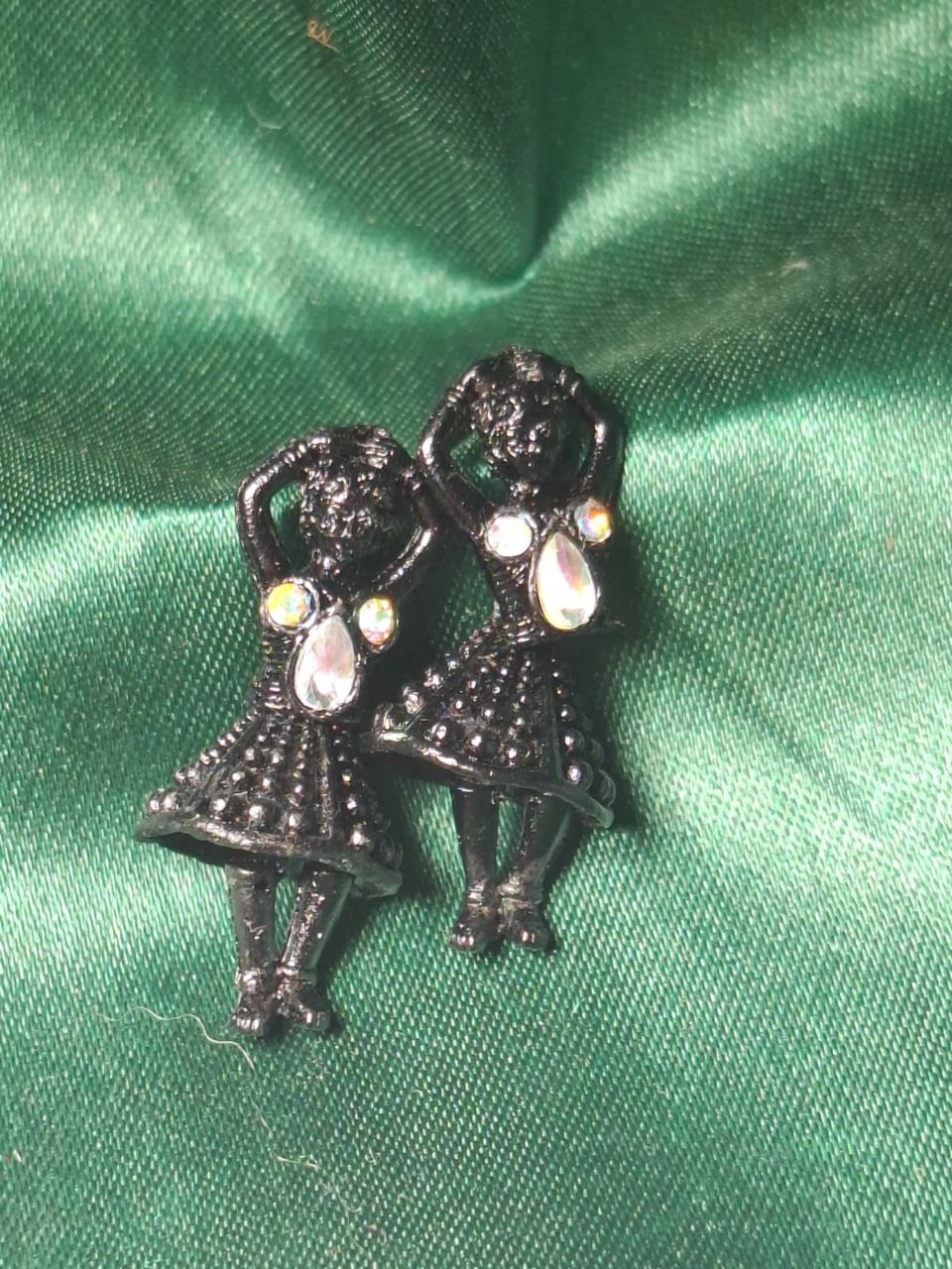 Black doll earrings