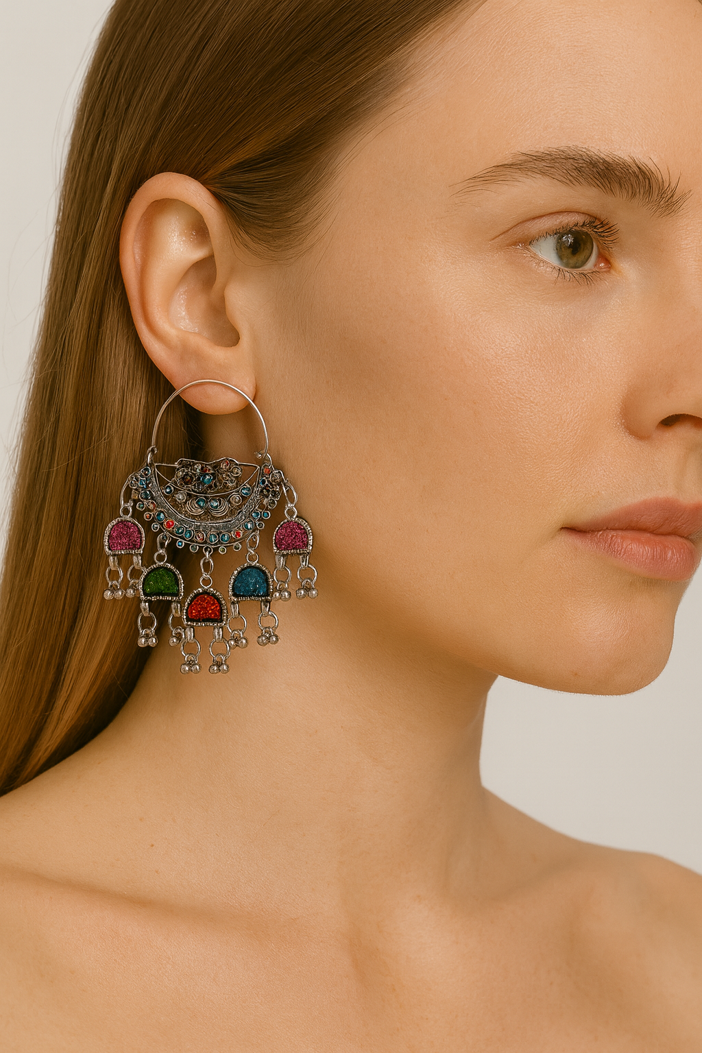 Earrings,  Metal