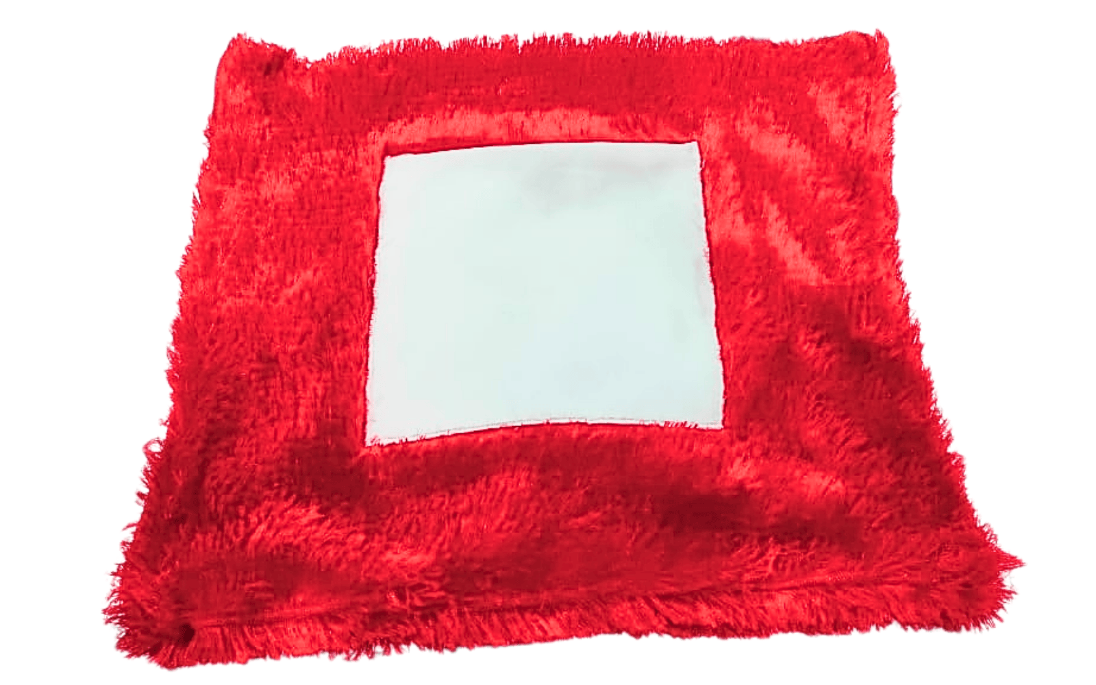 Premium Red Fur Photo Frame (Soft Decorative Frame)