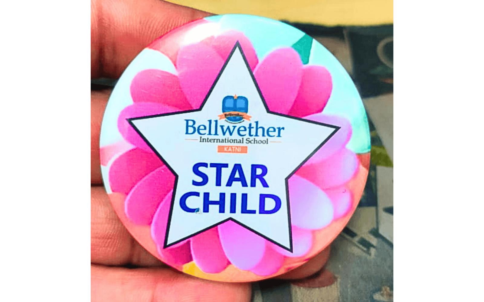 Custom Printed Round Badge (Star Child / Logo / Name Badge)