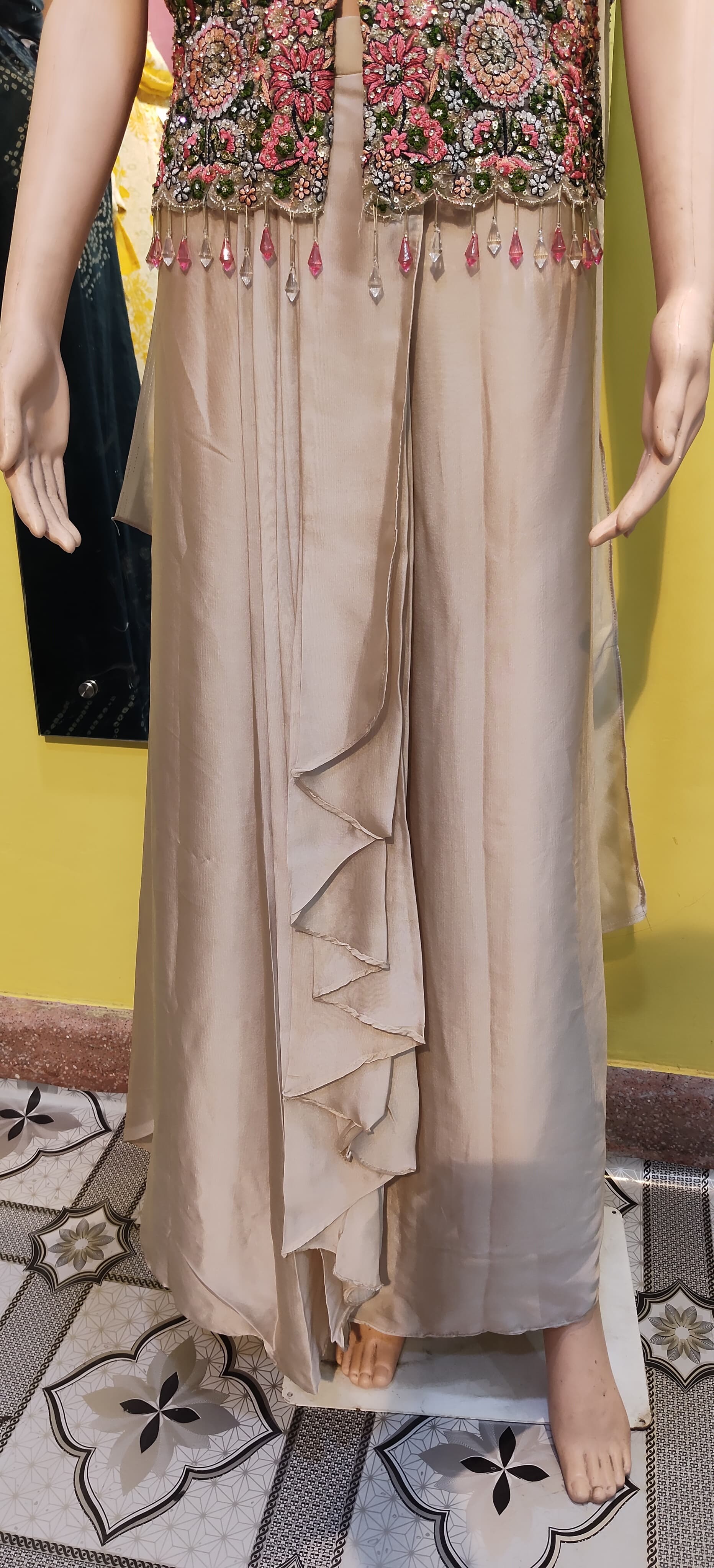 Women’s Heavy Embroidered Party Gown (Premium Designer Wear)