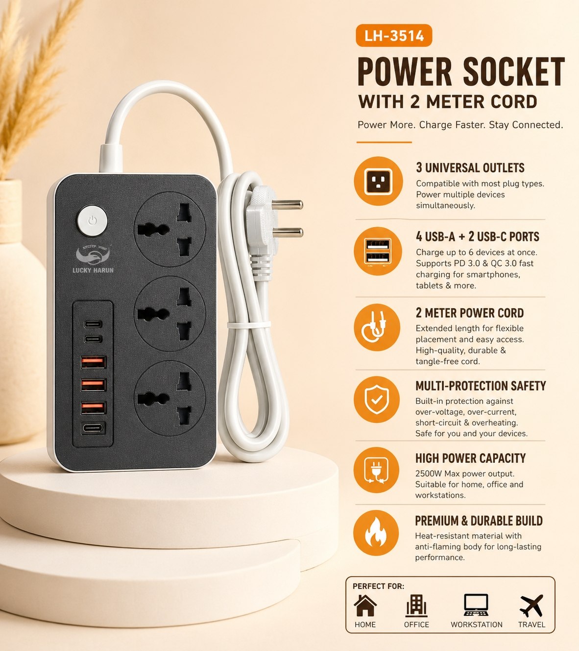 Power socket extension