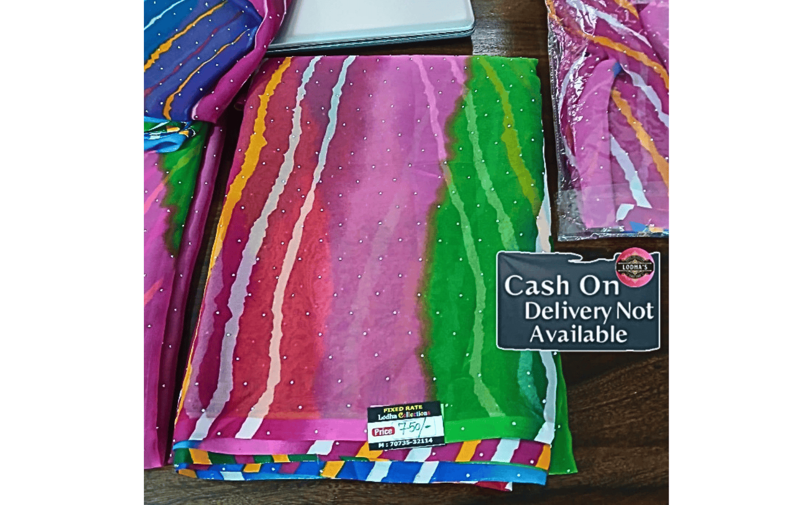 Multicolor Stripe Designer Saree (Trendy Collection)
