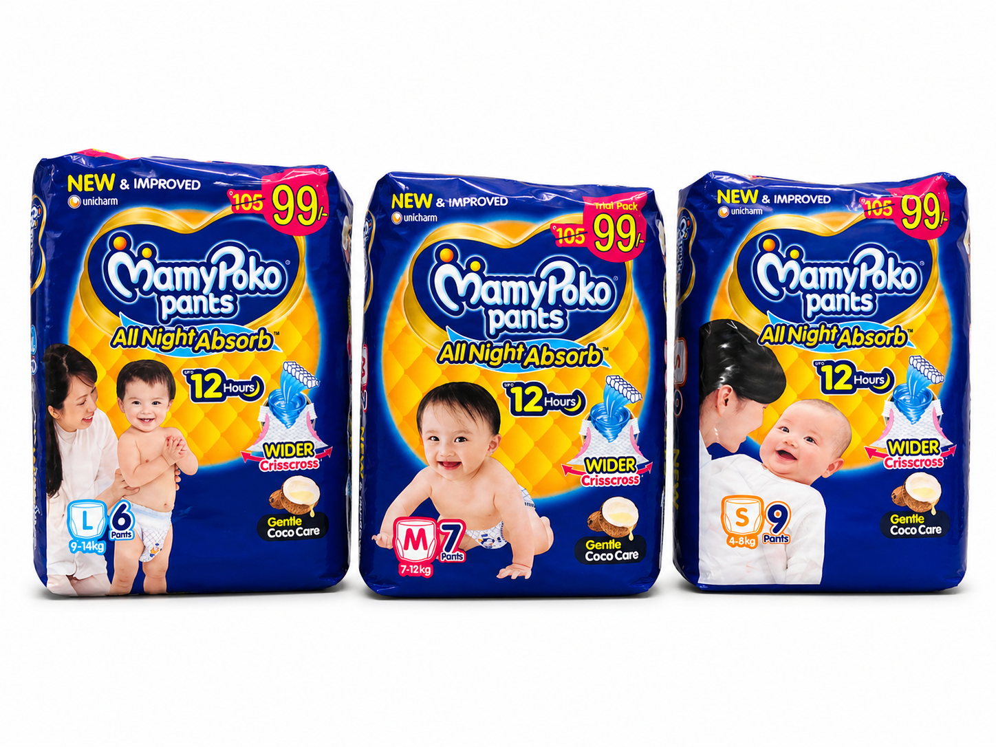 Mamy Poko Pants S,L,M