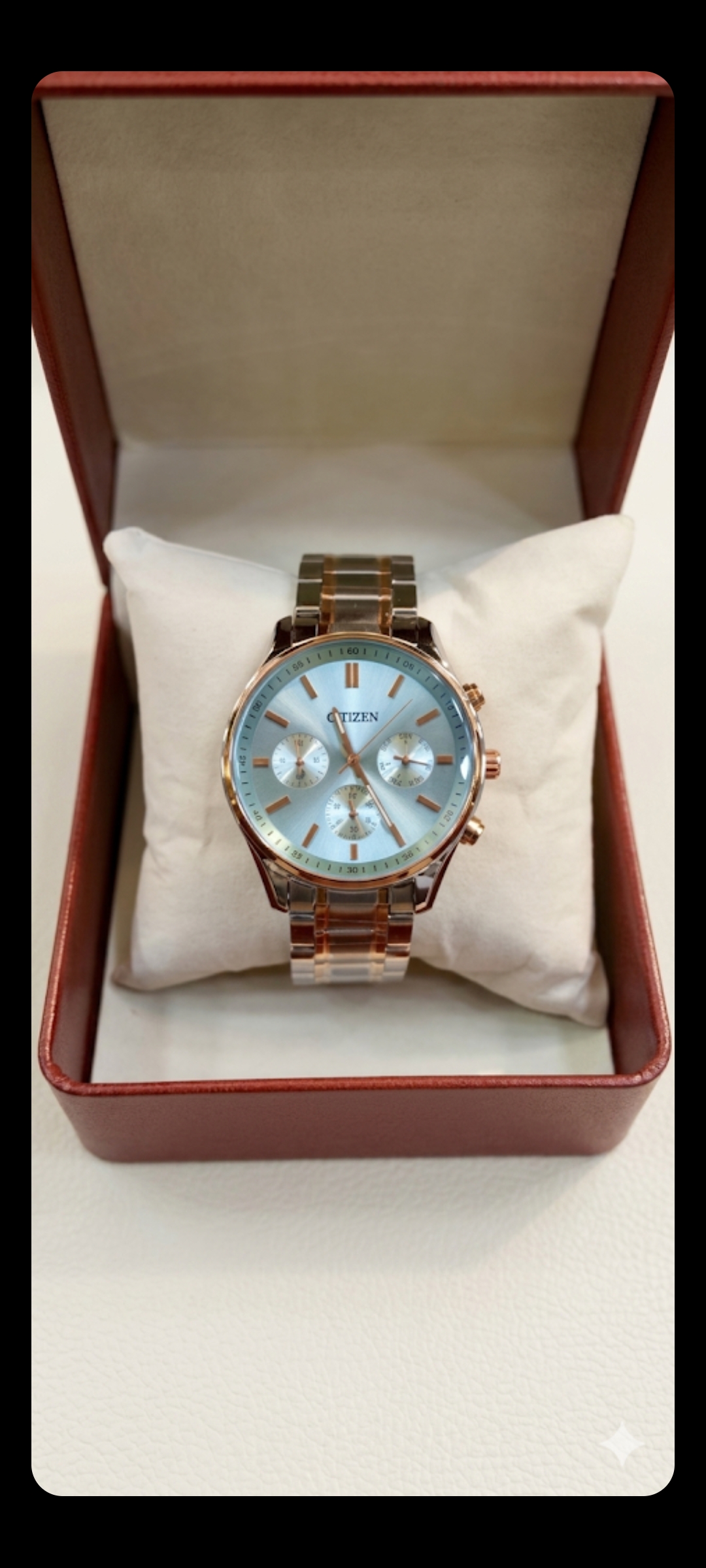 Citizen Elegant Chronograph Rose Gold & Silver Two-Tone Men’s Watch