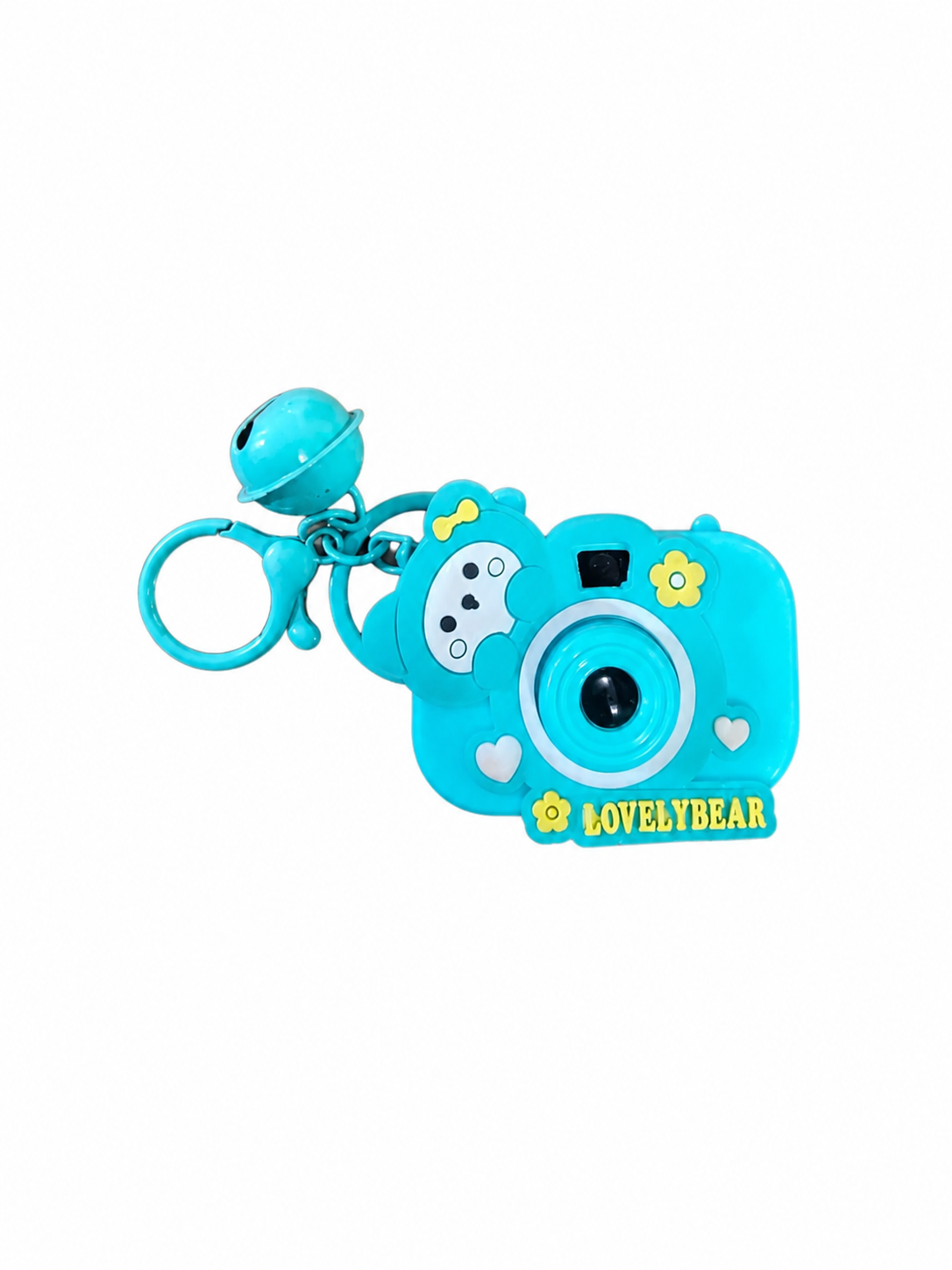 Camera-shaped keychain