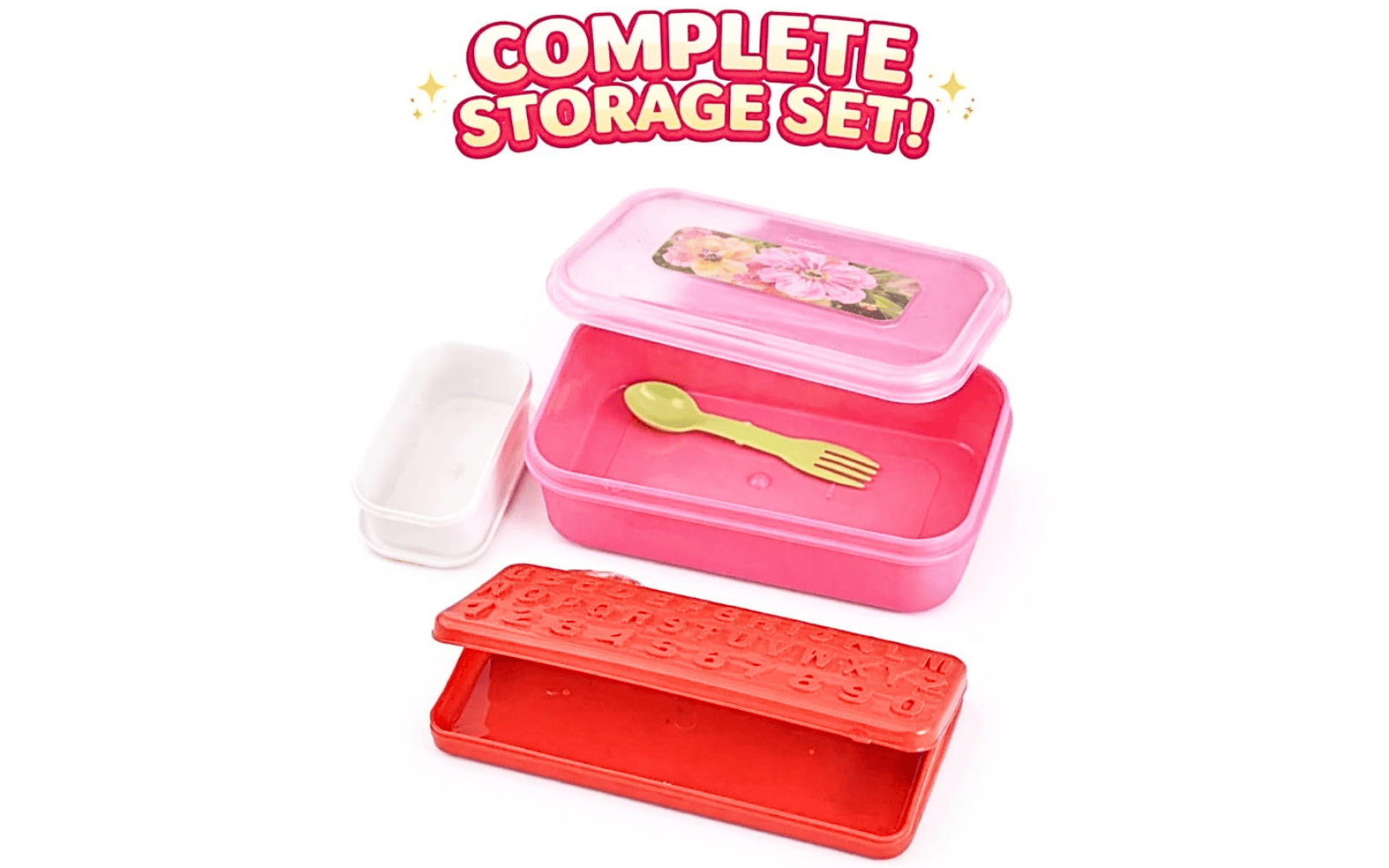 Multi-Compartment Lunch Box Set (Complete Storage Set)