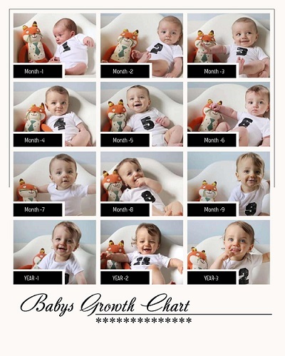 BIRTH PHOTO FRAME 1 to 12 Month
