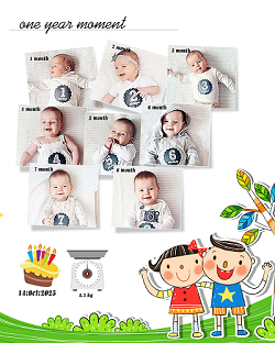 BIRTH PHOTO FRAME 1 to 12 Month