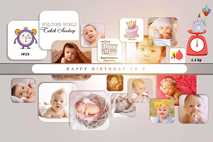 BIRTH PHOTO FRAME 1 to 12 Month