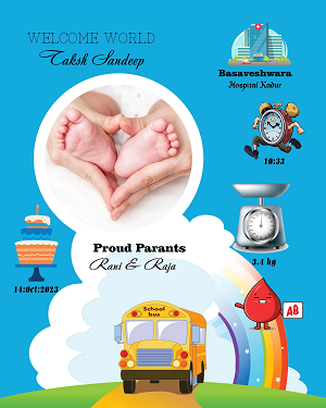 BIRTH PHOTO FRAME 1 to 12 Month