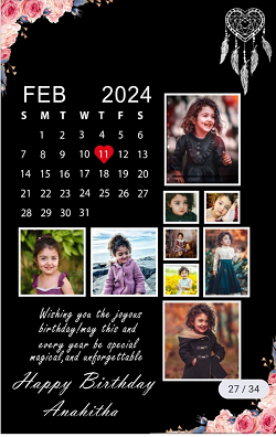 BIRTHDAY, ANNIVERSARY &  COLLAGE PHOTO FRAME
