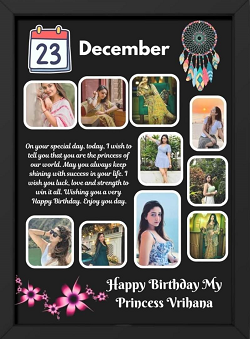 BIRTHDAY, ANNIVERSARY &  COLLAGE PHOTO FRAME
