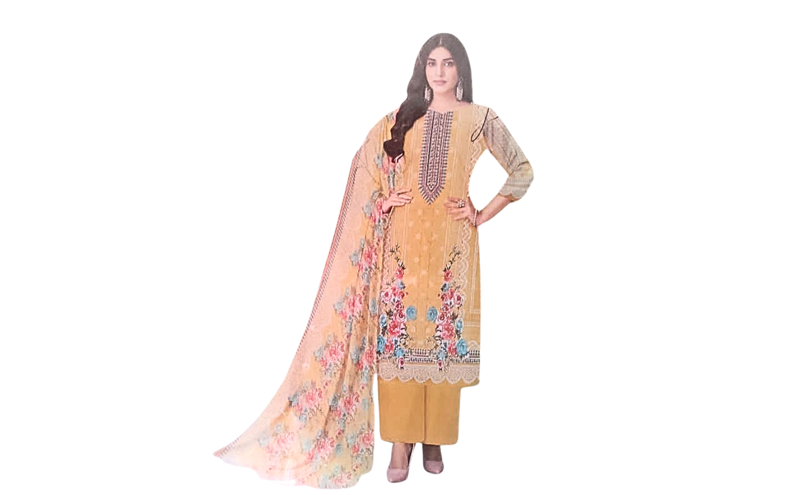 Premium Designer Suit Set with Dupatta (Asifa Style)