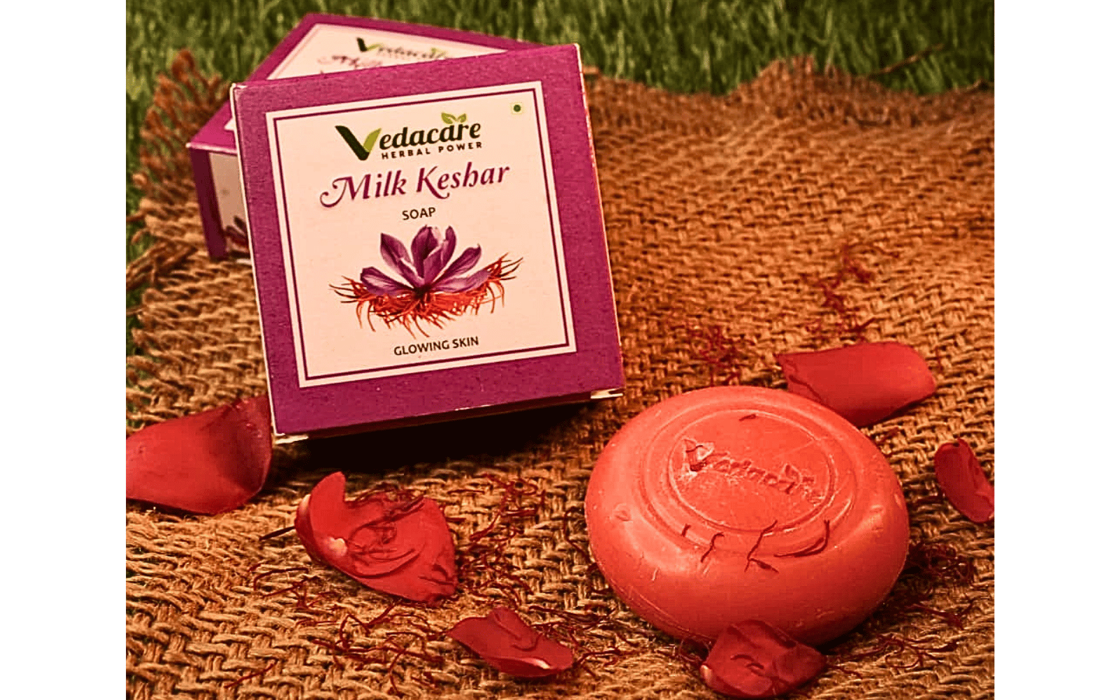 Vedacare Milk Keshar Soap – Radiance Boost Formula