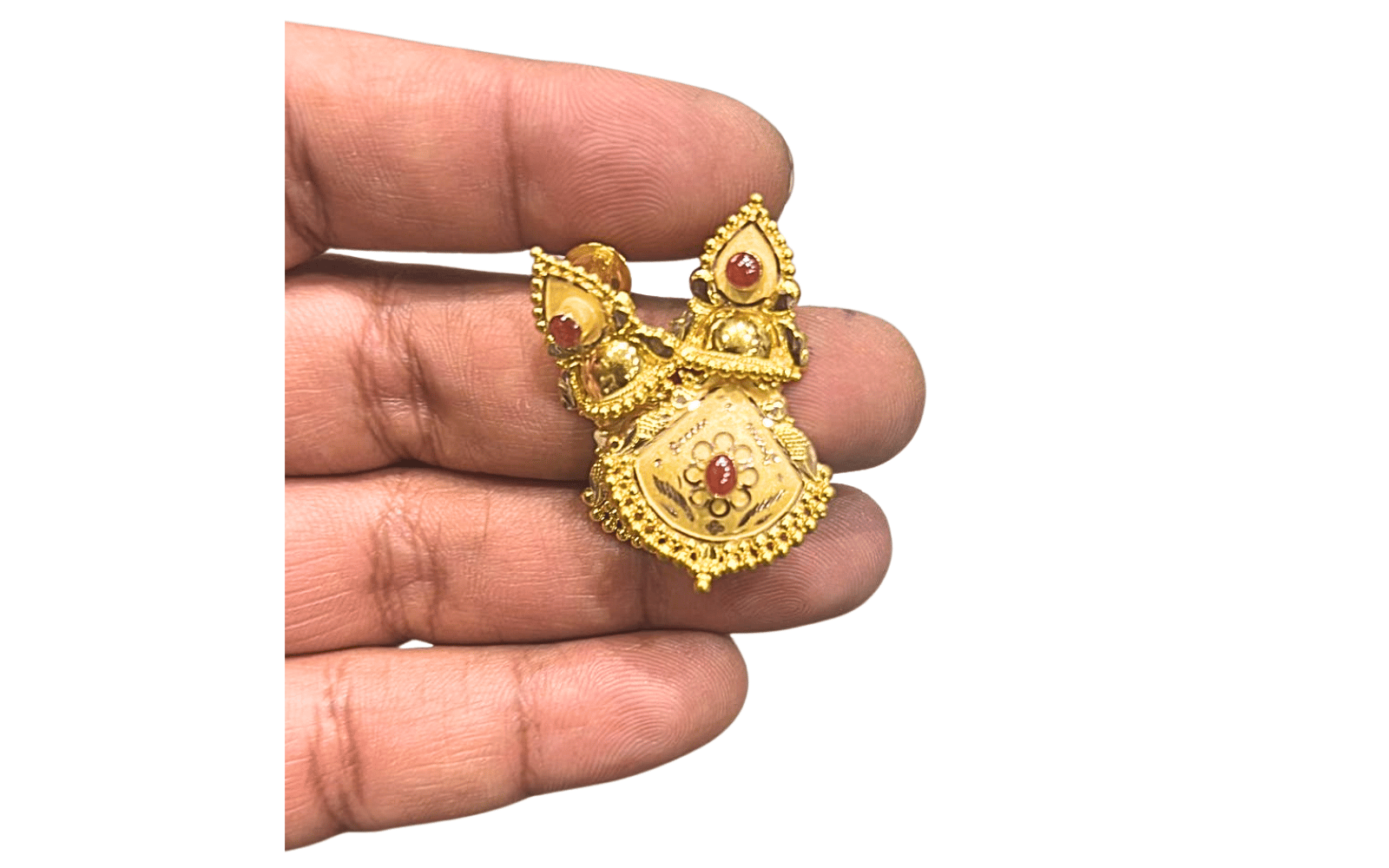 Designer Multi-Stone Small Jhumka Earrings