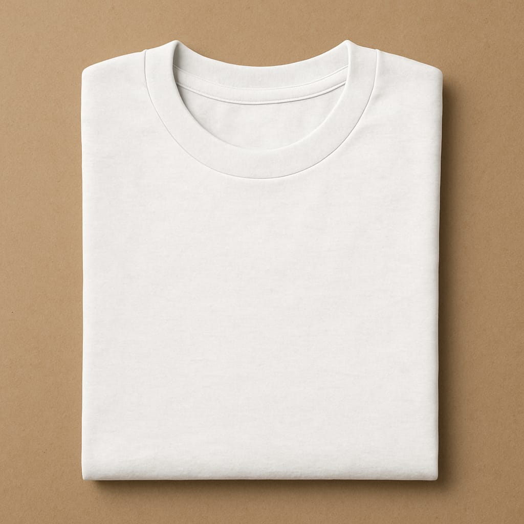 Men’s Cotton Round Neck T-Shirt – White