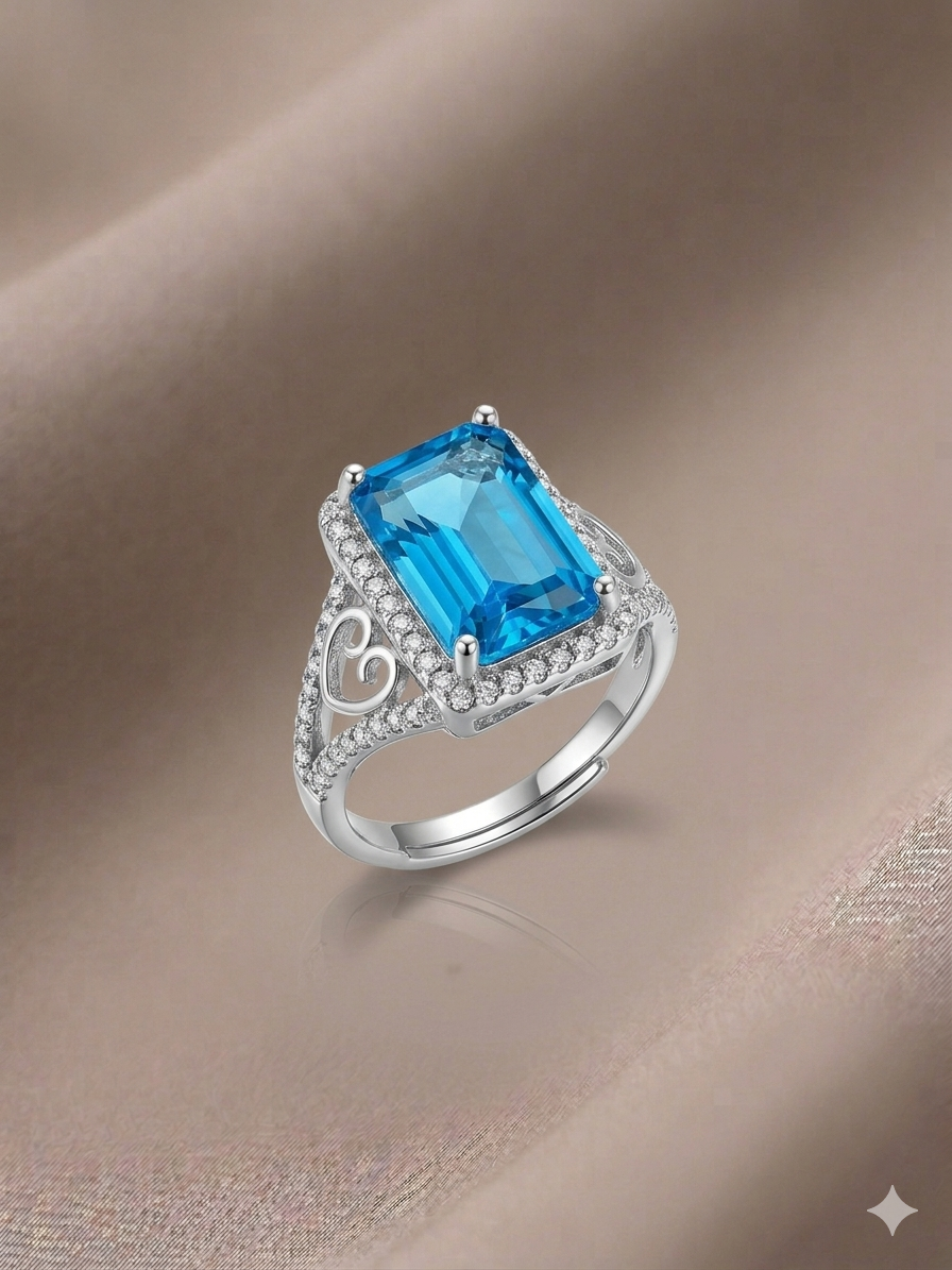 Princess Shine Silver Ring  (SAA101)