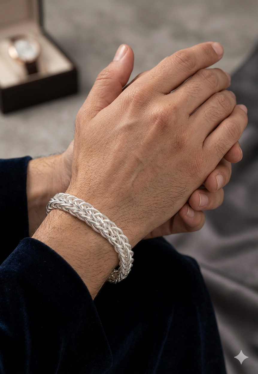 MEN'S SILVER BRACELET SRB8