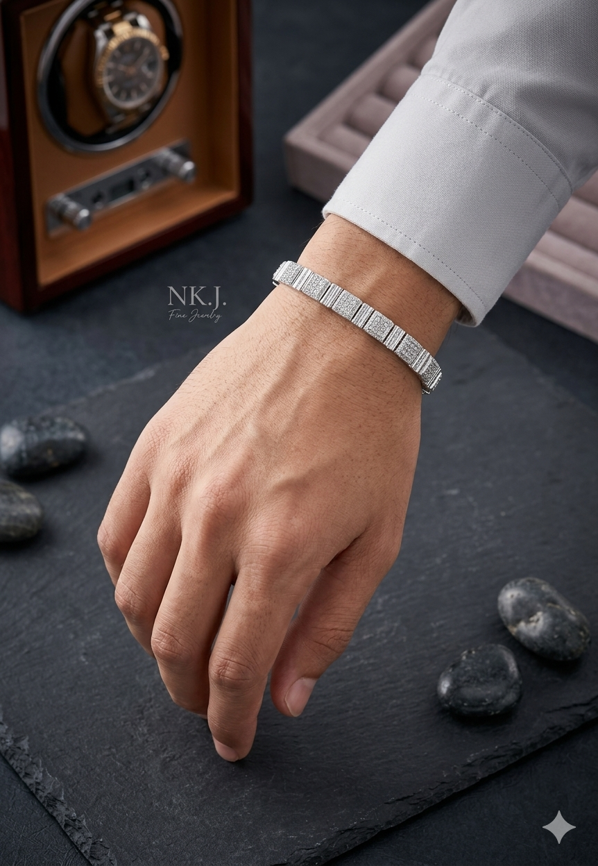 MEN'S SILVER BRACELET SRB23