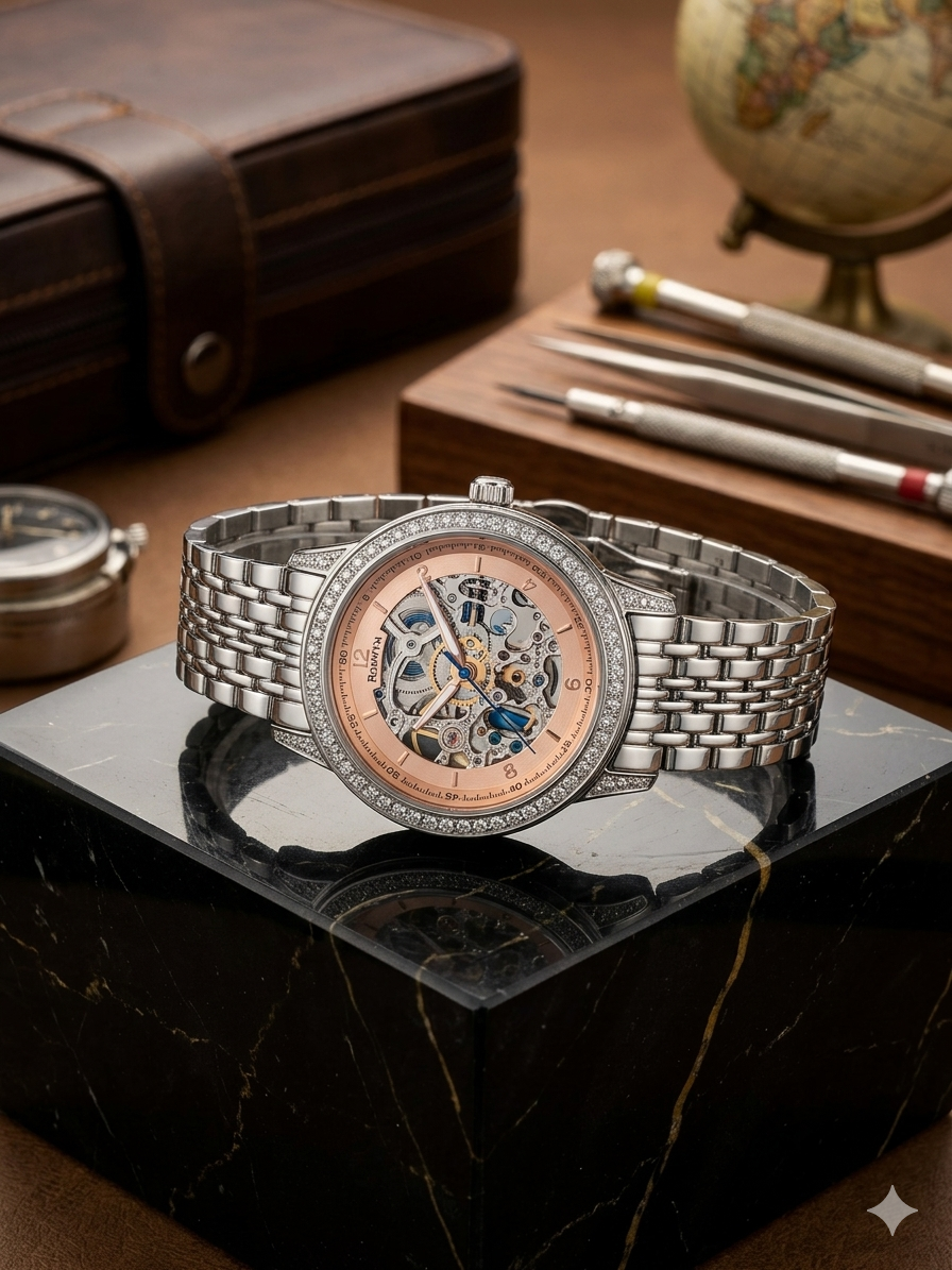 SILVER MEN'S WATCH