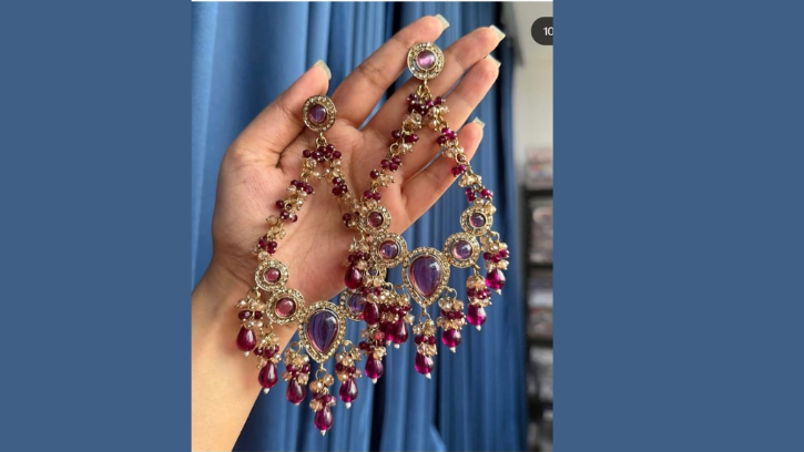 👑 Bahubali Ear-Chain Collection – Grand Bridal Grace ✨