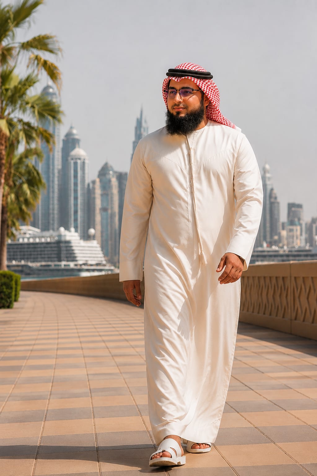 Premium White Emirati Kandura