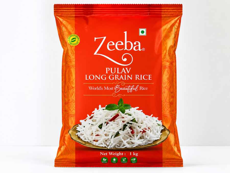 Zeeba Pulav Long Grain Rice – 1 Kg