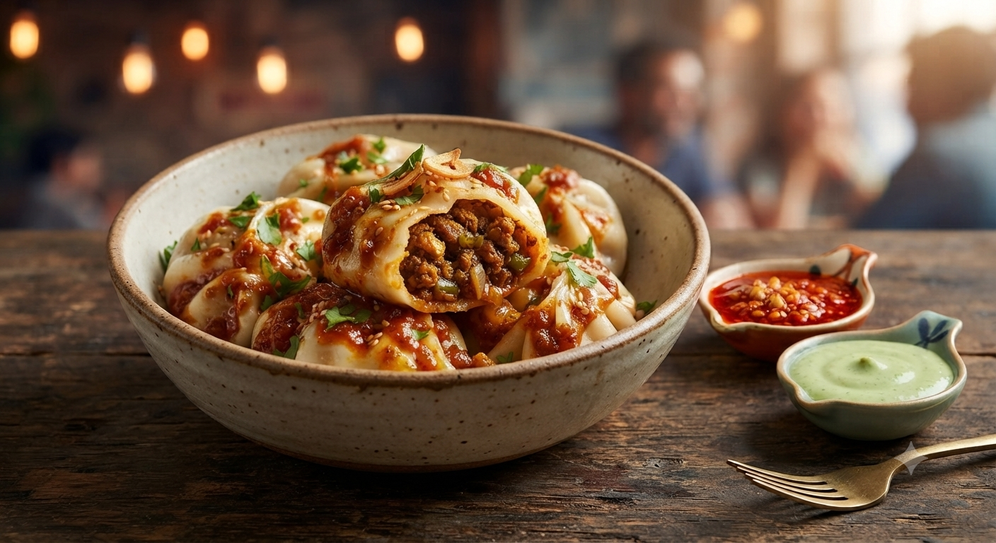 Chicken masala momo